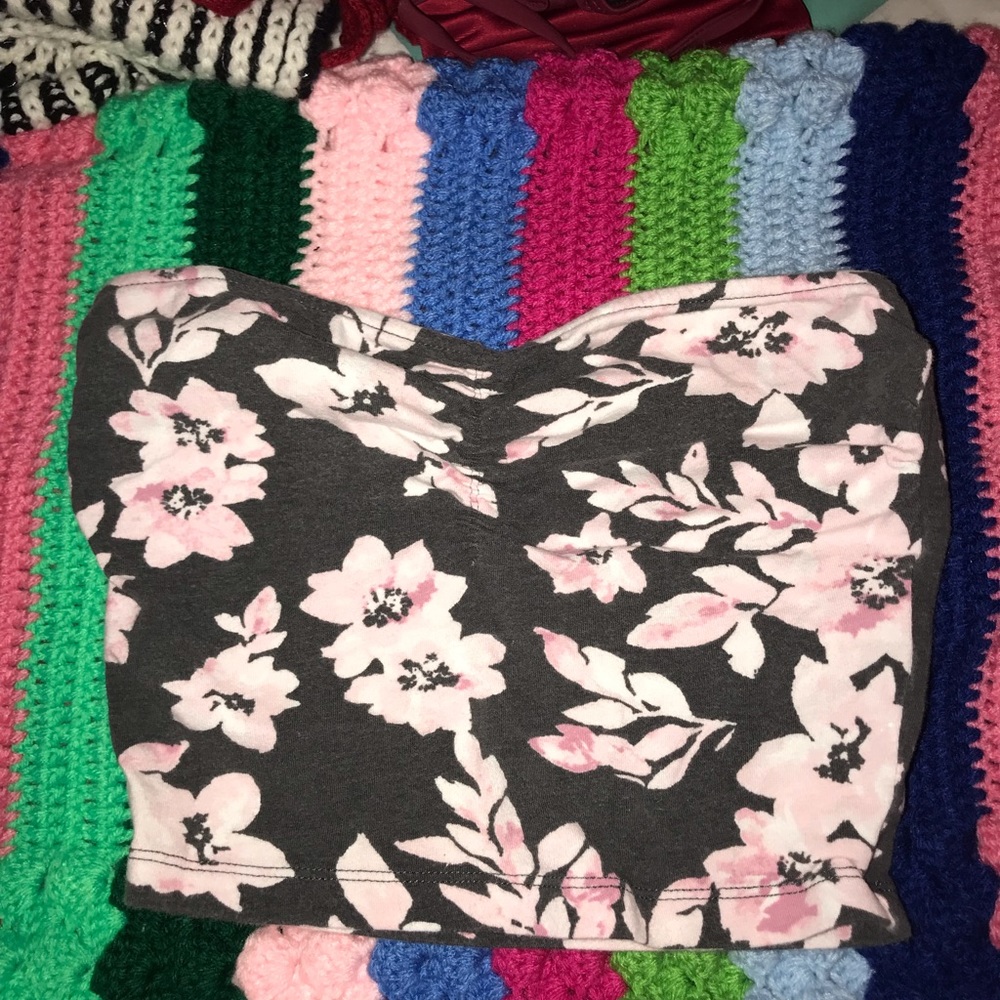 Floral tube top